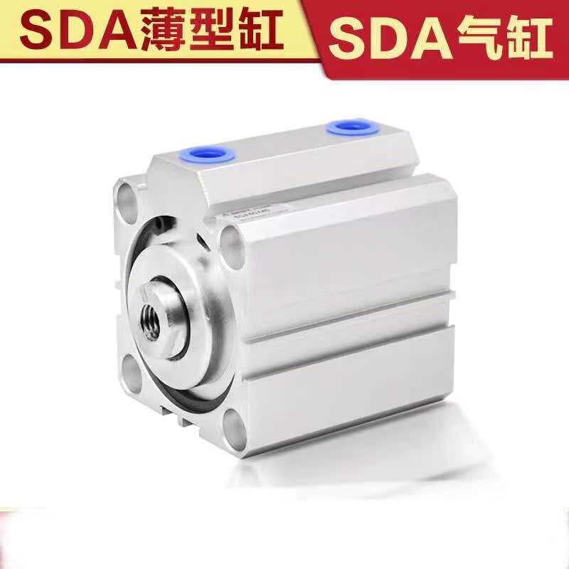 薄型气缸SDA20X5X100X10X15X20253035404550556580X90SB带磁外牙
