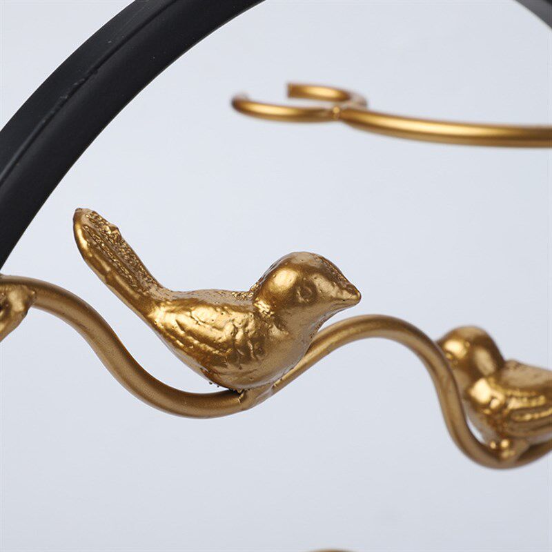 中国风红酒架 中式古典红酒杯架倒挂红酒杯架R造型酒柜装饰摆件