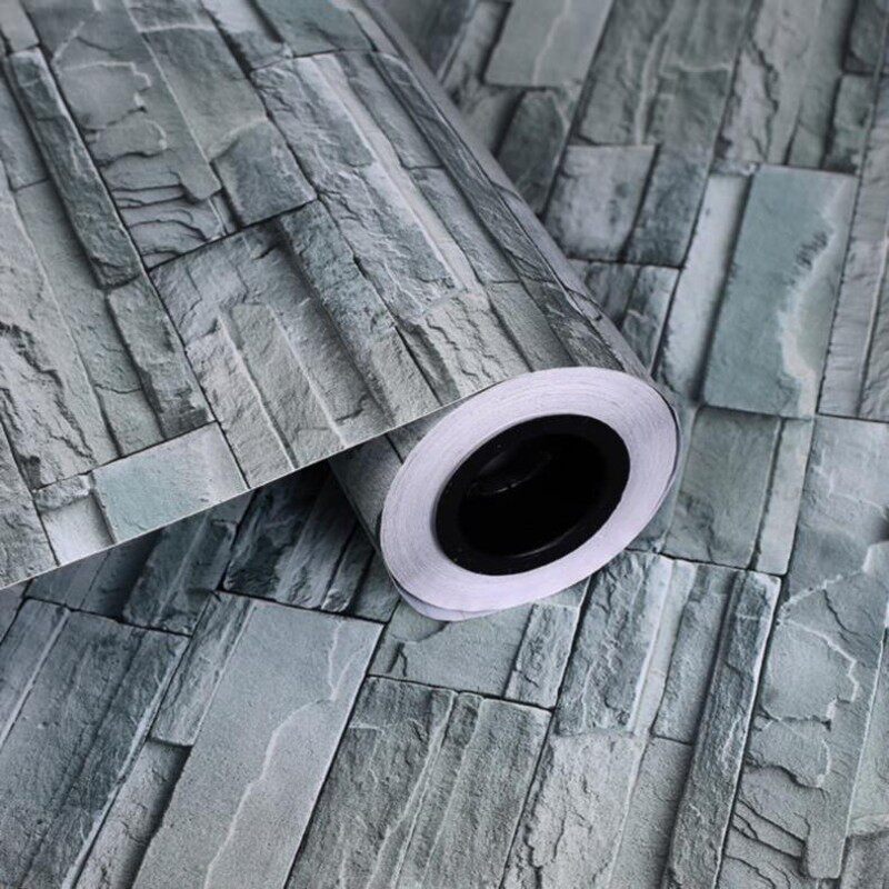 家具砖块墙纸自粘砖纹红色办公室卧室H厨房时尚婚房文化墙砖头宿