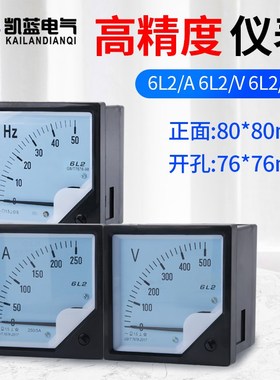 6L2电流表50/5A100/5A 6L2-V频率功率交流指针式电压表头450V500V