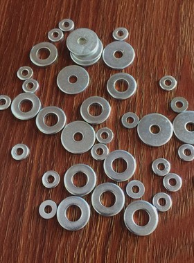 GB96特大加大加厚铁平垫片圈有银白黑彩黄色镀锌4x8 9 12 18 20