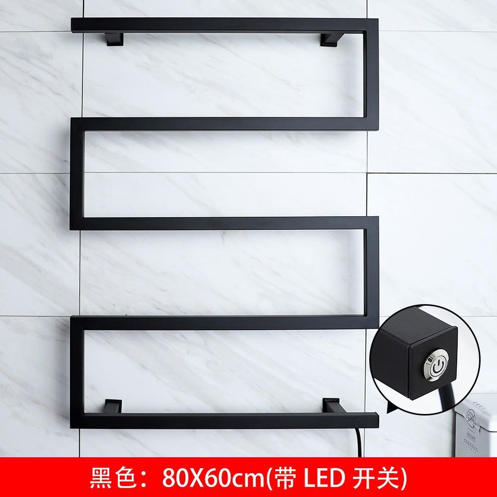 爆款货源异型加热毛巾架衣物烘干架插电电热毛巾架卫浴弓字浴巾架