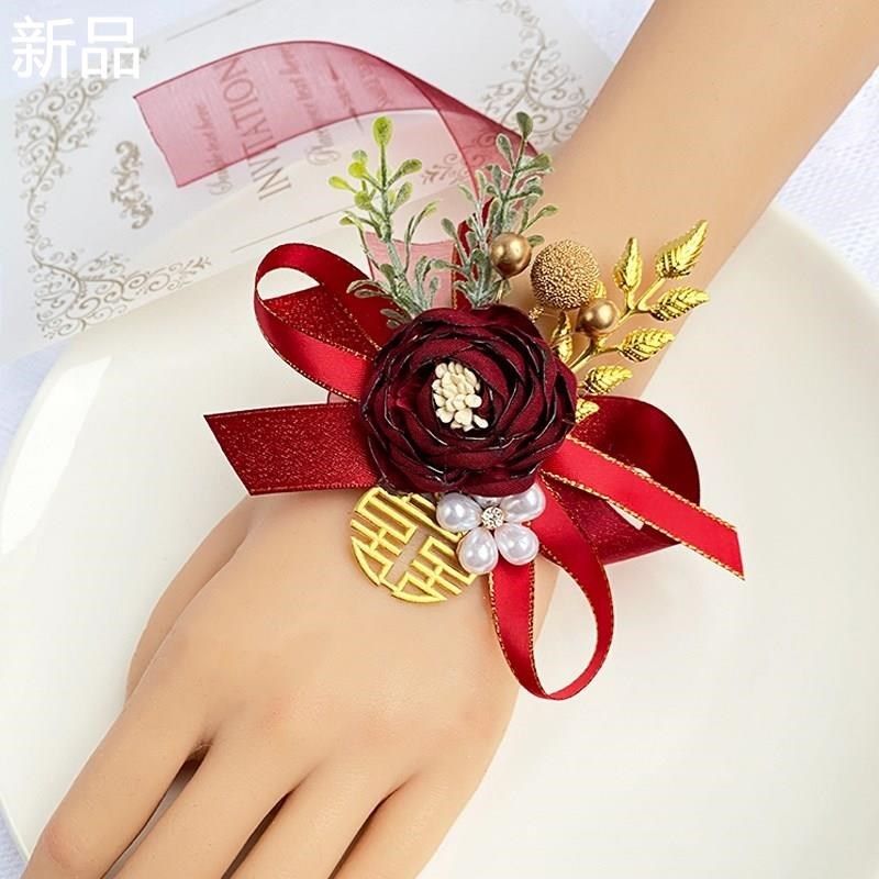 森系结婚胸花婚礼新郎新娘父母襟花伴娘伴郎N亲戚嘉宾开业典礼胸