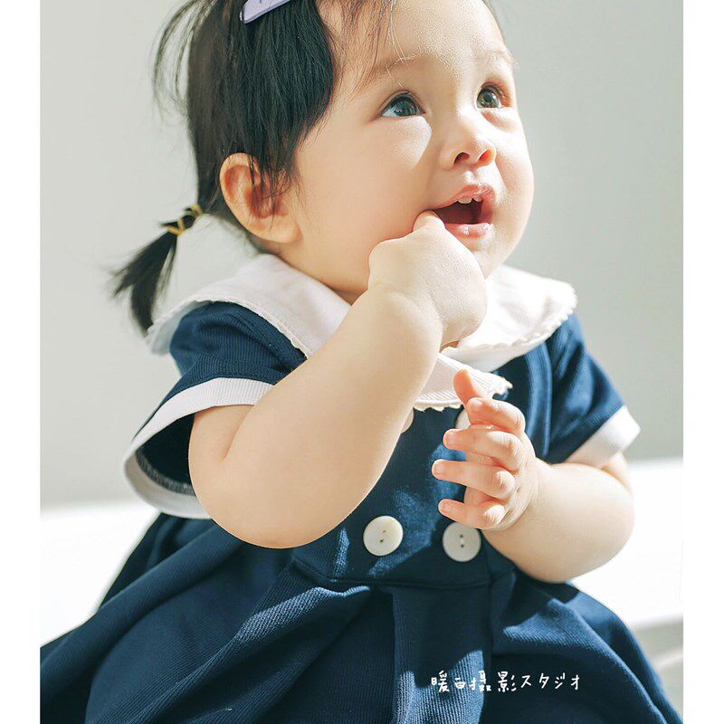 儿童摄影服装幼儿园宝宝毕业照学院风宝宝K周岁照拍照服装影楼服
