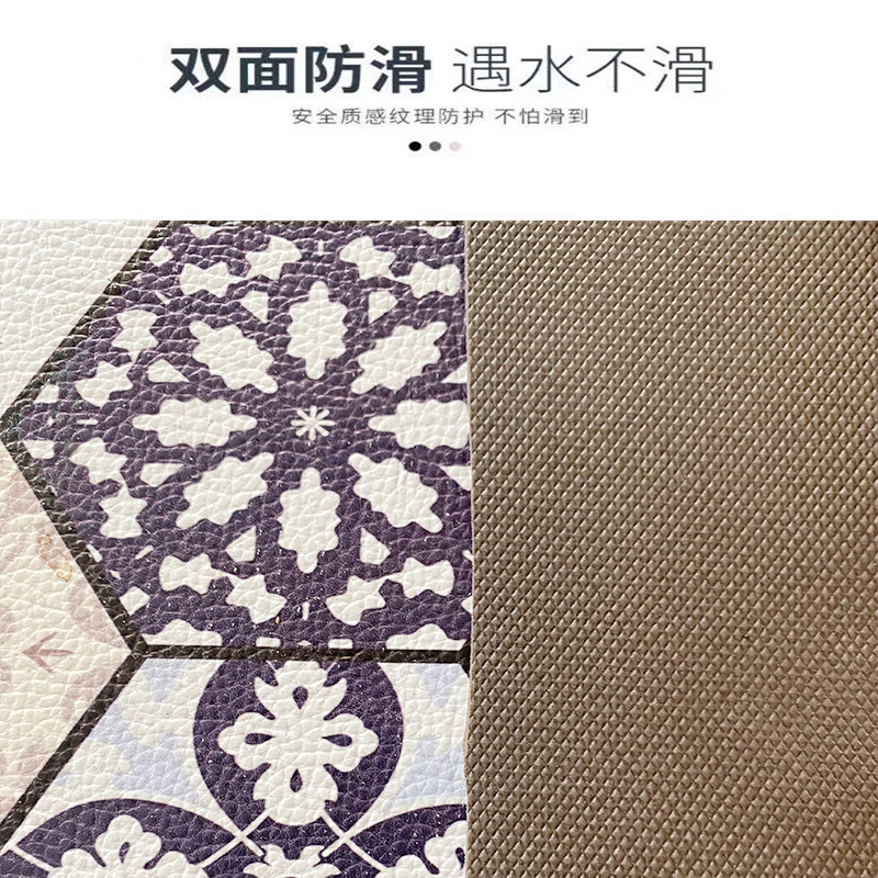 皮革可擦洗入户防水地垫客厅卧室地毯PVC进N门垫玄关脚垫家用免洗