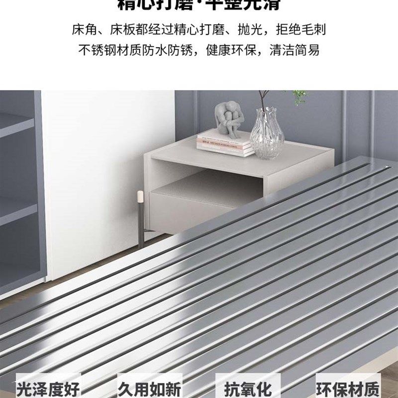 不锈钢儿童拼接大床婴儿小床男孩女D孩公主床卧室单人床边加宽定