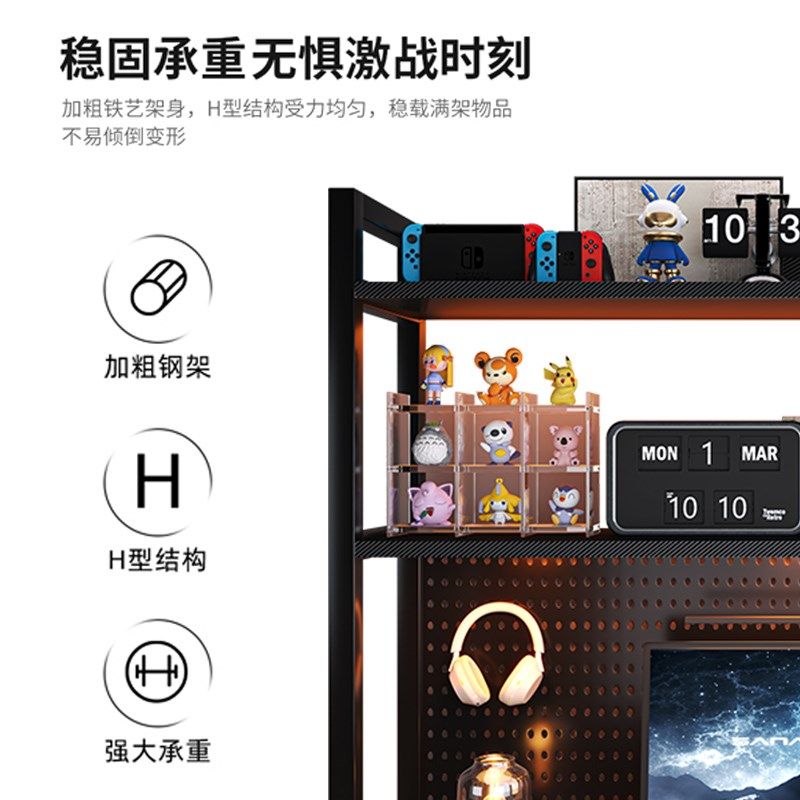 办公室桌面多层整理架小架子简易书架小型K铁艺置物架书桌上收纳