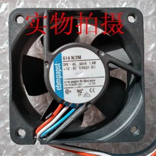 TYP 1.4W 614N 24V 6厘米6025三线高端静音风扇 全新ebmpapst