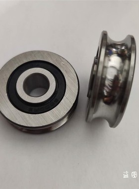 带槽轴承 U形槽 V槽 H槽 滚轮滑轮6300 内径10外径37厚12 凹槽轮
