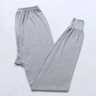 不起球打底裤 弹力螺纹棉线裤 秋裤 内裤 男 抗起球薄款 买一送一送同款