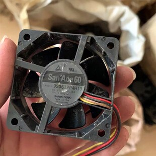 4针PWM双滚珠静音风扇12V0.14A 6cm6025 日本三洋9S0612P4H13