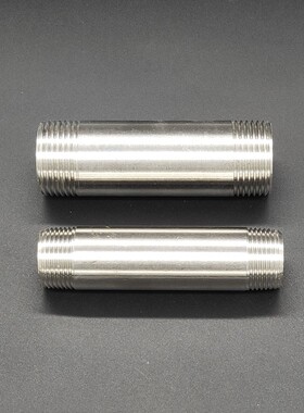 201不锈钢管外丝304无缝管加长双头丝200MM长接头DN15 20 25 32