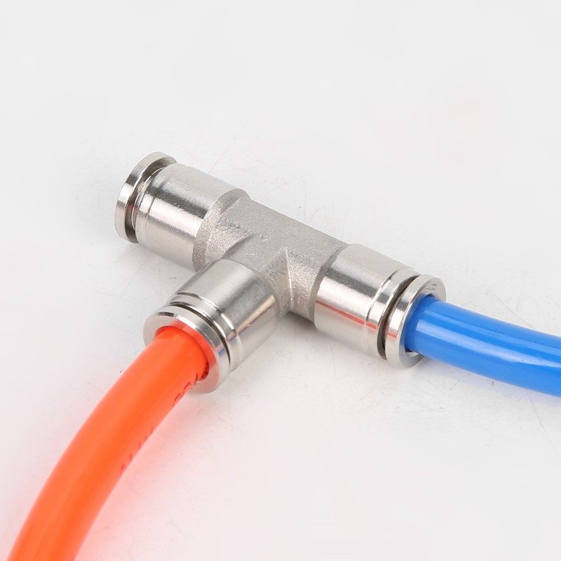 不锈钢304气动接头PE快插三通6/8/10/12/14PU管分路分叉T型快速接,标准件/零部件/工业耗材,输送带/传送带,淘宝优惠券,粉丝福利购,淘宝优惠卷