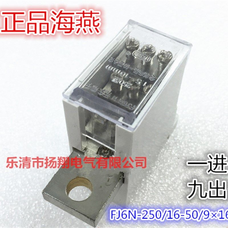 海燕FJ6N-250/16-50/916 一路进九路出零线端子 配断路器组合