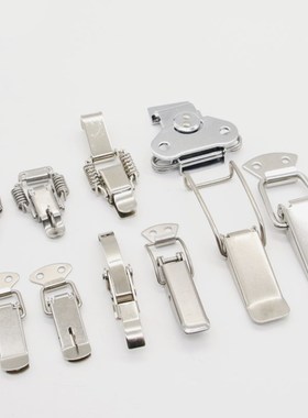 兴泰力不锈钢箱包扣搭锁扣鸭嘴连接扣木门弹簧扣HFQA型航空门配件