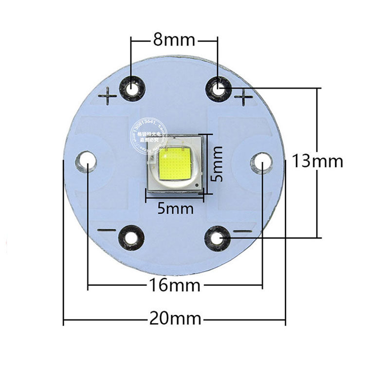 科锐CREE XML2 T6U2灯珠10W强光5050探照钓鱼头灯手提灯光源