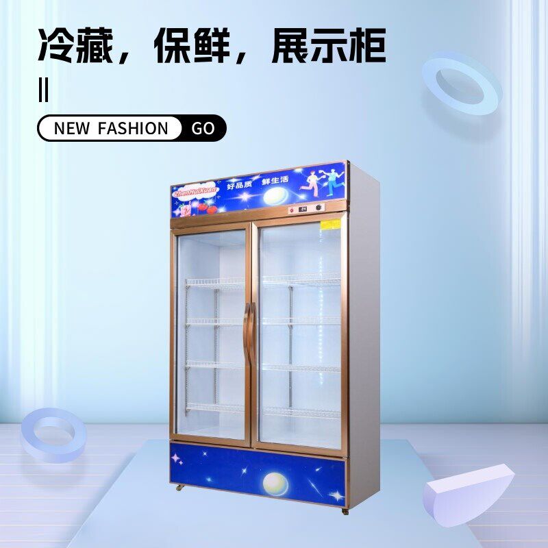 展示柜饮料柜商用单门立式双门冰柜风冷超市冰箱水果冷藏柜保鲜柜