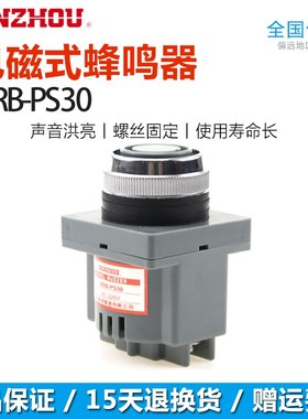 南州工业电磁式蜂鸣器 HRB-PS30 DC 12VC 24V AC 110V 220V高分贝