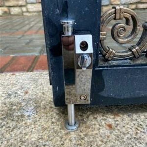 防盗门 木门地锁弹簧插销锁门插销开门地插销地插锁自动旋转门锁