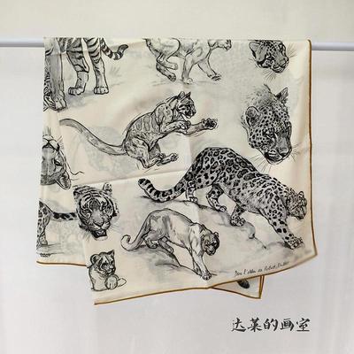 140大方巾真丝羊绒秋冬保暖围巾