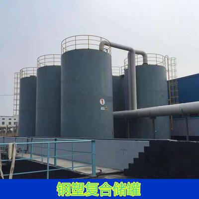 厂家供应钢塑料复合反应釜衬塑储存罐塑料储罐