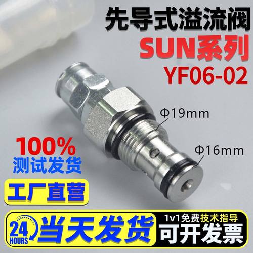 液压螺纹插装YF06-02调压直动式溢流阀RV08-04