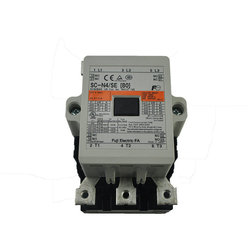 日立电梯配件原装进口富士直流10T接触器SC-N4/SE(80)DC48V SC-N4