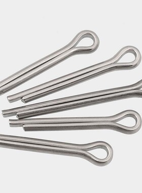 304不锈钢开口发夹销卡销定位销U形销钢销子插销M1M1.5M2M3M4-M10