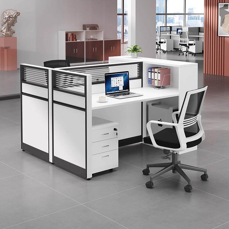 办公桌椅组合简约现代办公室卡座员工位工作台四人职员桌办公家具