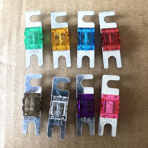 小号叉栓式保险丝30A/40A/50A/60A/70A/80A/100A/200A汽车保险丝