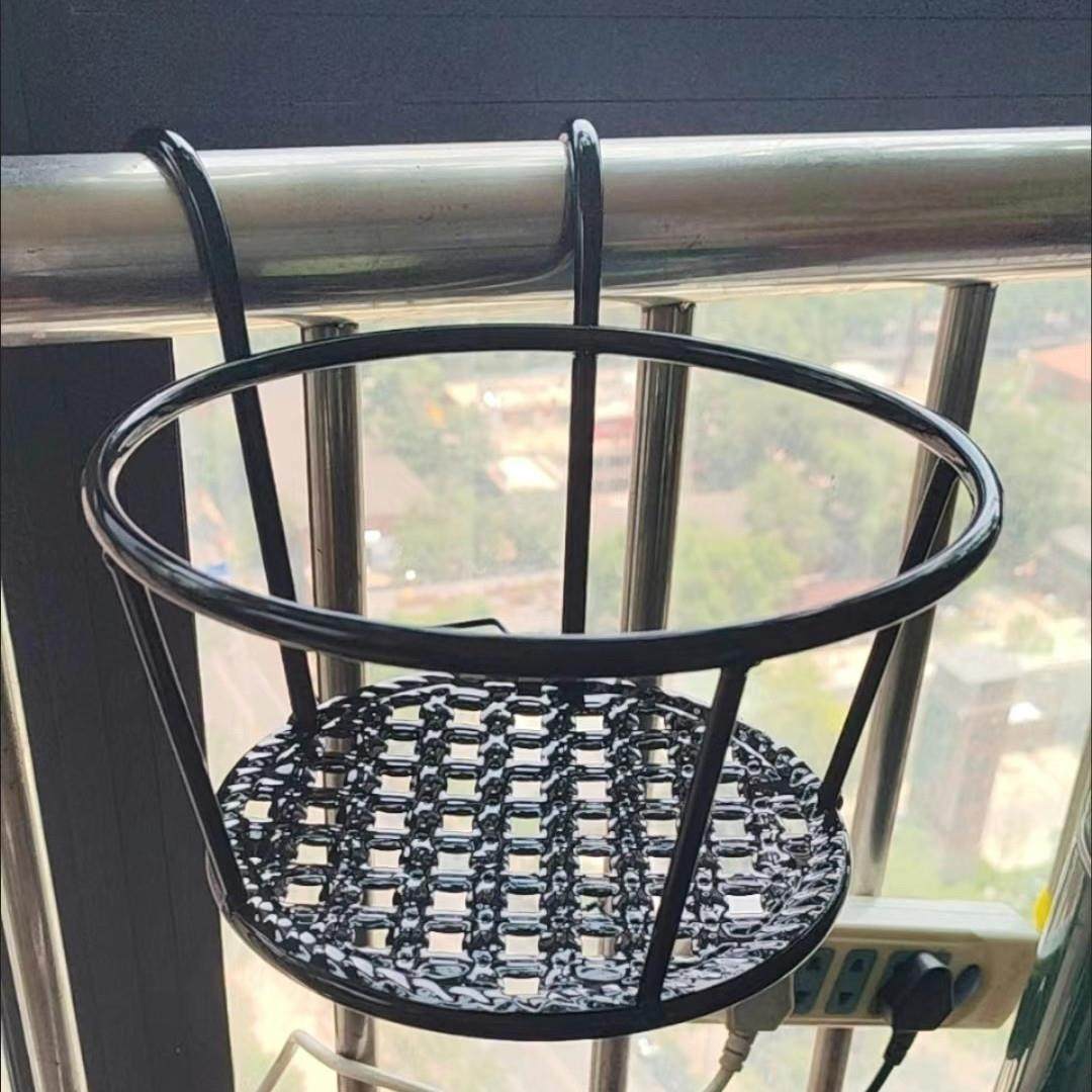 花架阳台置物架阳台悬挂栏杆挂架挂式花盆架吊篮绿萝挂钩铁艺托架,收纳整理,阳台置物架,淘宝优惠券,粉丝福利购,淘宝优惠卷