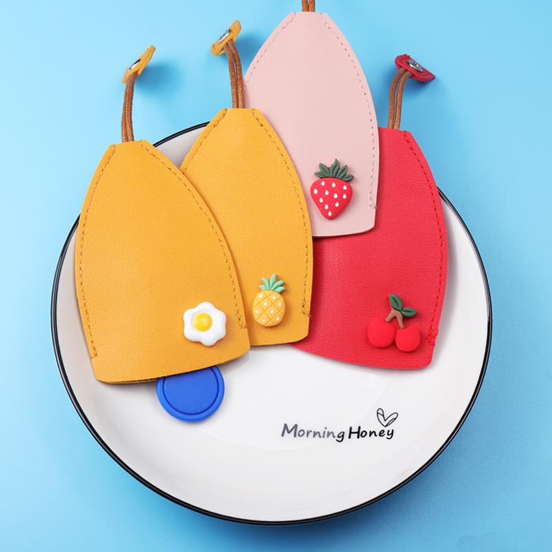 抽拉式汽车钥匙包创意收纳简约大容量电动车钥匙包钥匙扣挂包防刮