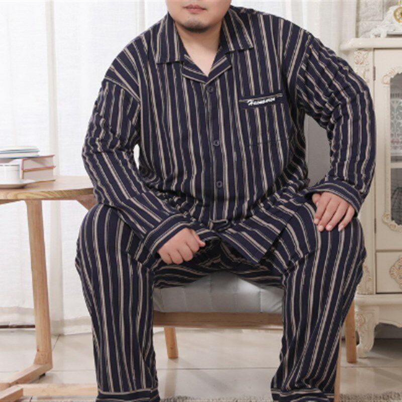 加肥加大睡衣男超特大码300斤大码男装350斤400胖子纯棉家居套装