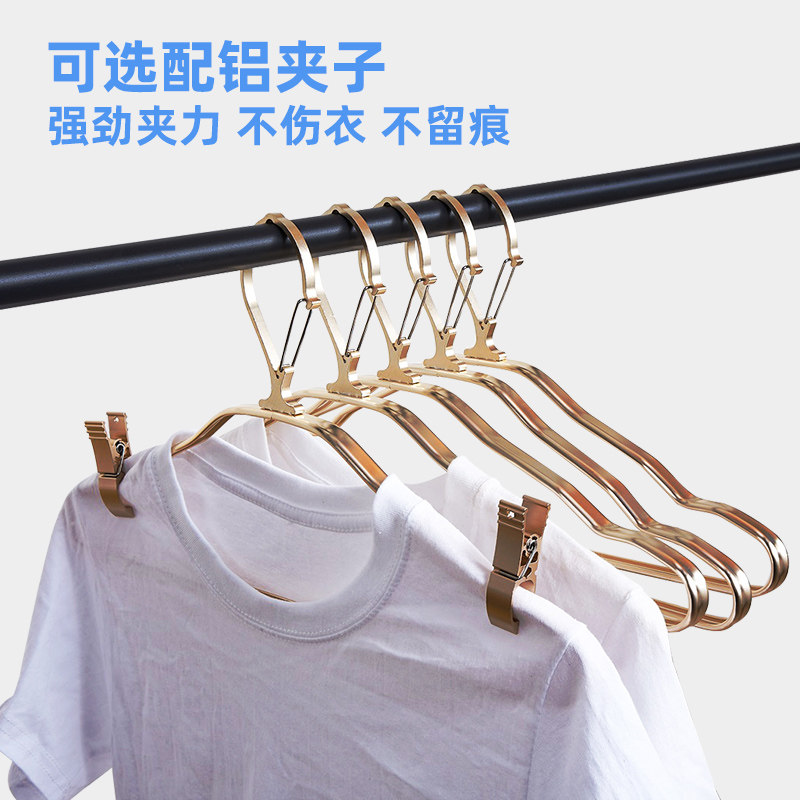 防风衣架挂衣家用l无痕子阳台晒衣架高处户外晾衣架自动卡扣铝合
