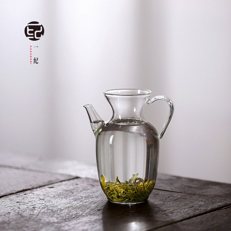 仿宋透明玻璃小茶壶泡绿茶壶y耐高温小号冷泡茶器执壶功夫茶具