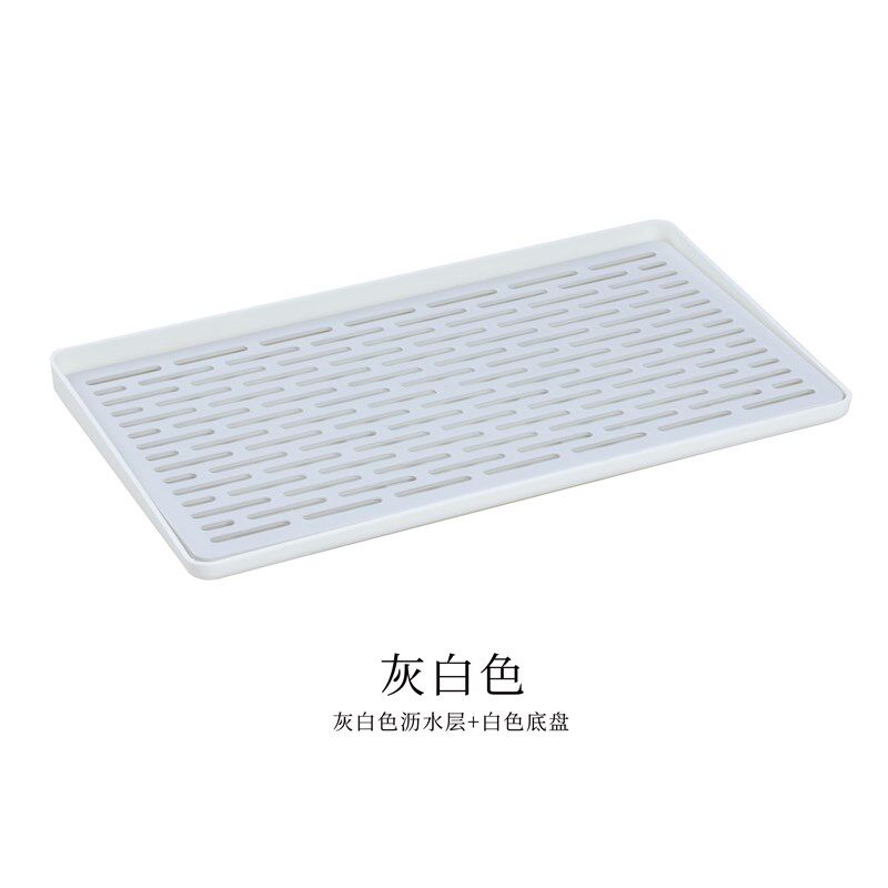 家用沥水盘置杯盘多用途托盘放杯D子杯盘茶杯滴水厨房长方形水杯