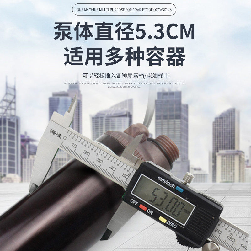 50型电动抽油泵12v24v220v柴油泵150Jw大功率电动加油泵油水两用