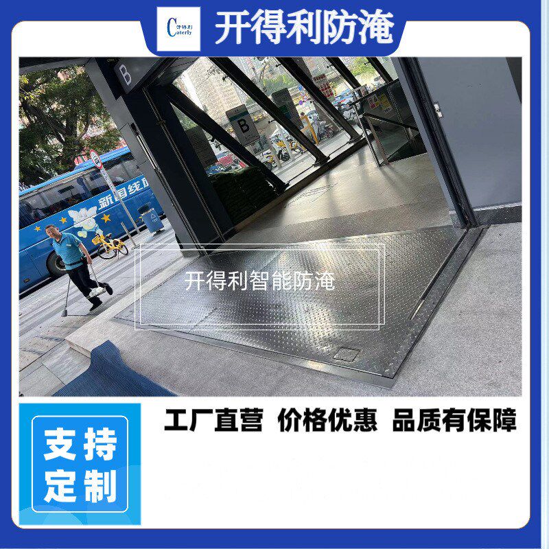 电动+自浮一体式防洪挡板车库变C电站商业物业全自动不锈钢防洪闸
