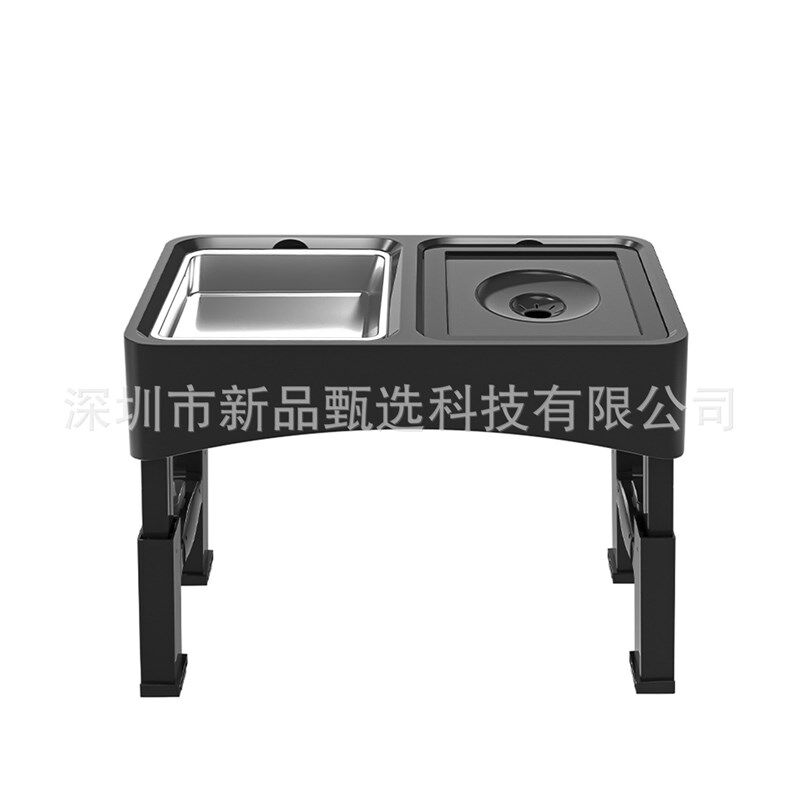 宠物升降桌e可折叠狗碗慢食碗宠物升降碗漂浮碗 可拆卸不锈钢狗碗