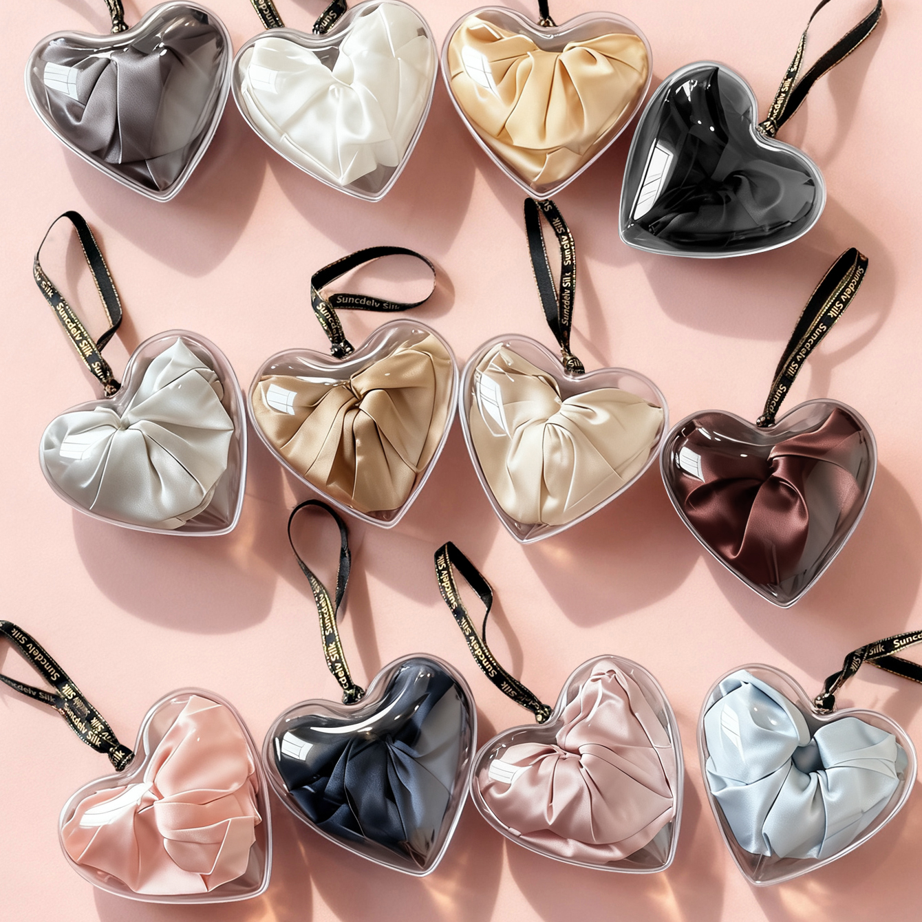 SUNCDELV超大号22姆米真丝发圈女发绳皮筋发带发饰 轻盈版 6CM