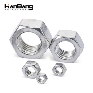 304 M48 316不锈钢加厚六角螺母GB6175螺帽螺丝帽M10M12M14M16M18