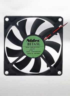 全新NIDEC D08R-20TH 01B 8015 20V 0.15A 8CM 交换机 变频器风扇