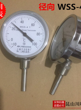 零下负温度计-10,-20,-40度低温双金属温度计WSS-411上海天川径向