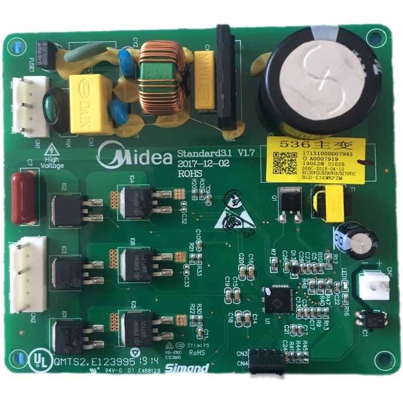美的冰箱BCD-536WKPZM变频板驱动板DZ120V1D DZ90V1D DZ75V1C