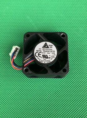全新台达 TAA0412CD-AC62 4020 12V 0.60A 4线双滚珠高速散热风扇