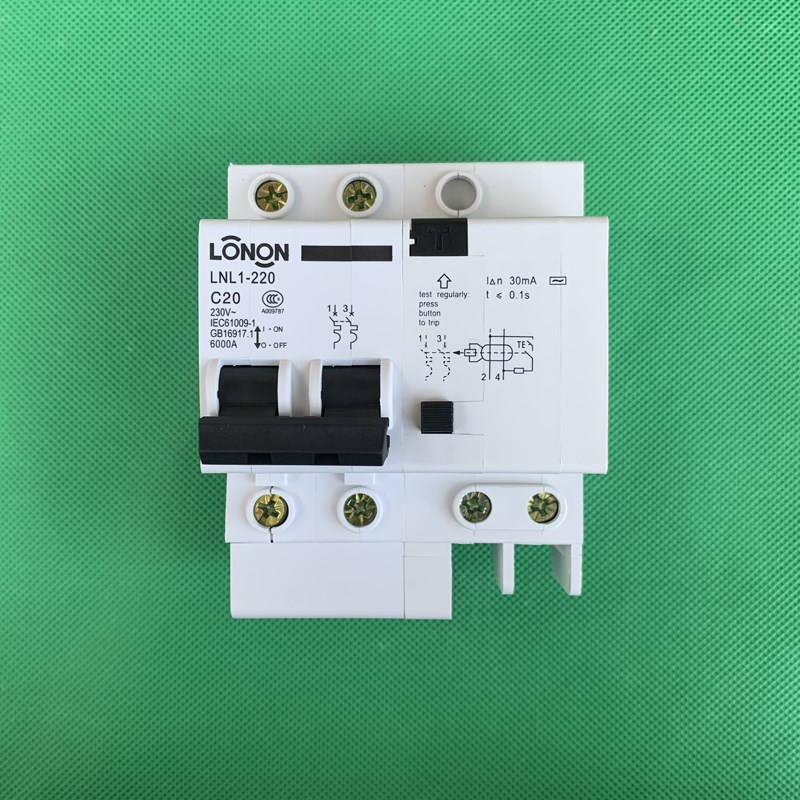 全新 朗能 LONON LNL1-220 2P 20A C型 漏电断路器 保护器
