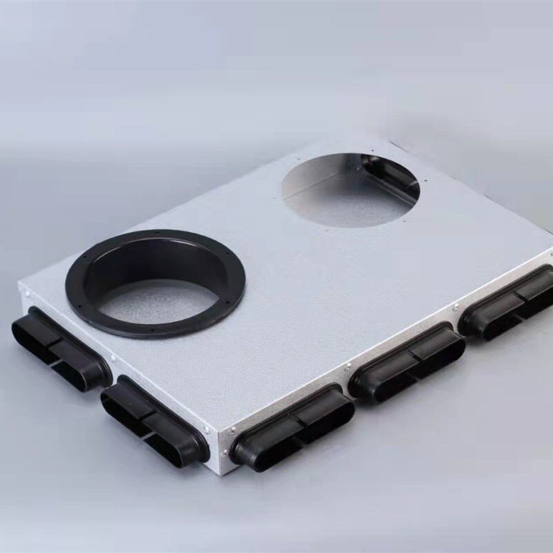 新风地送风金属分风箱132*30扁管地出风分支器配件加厚扁管分风箱