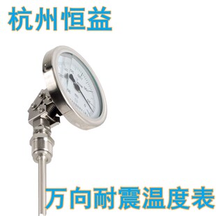 WSS-481万向型耐震双金属温度计不锈钢工业温度表