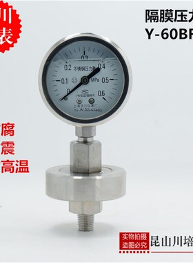 全不锈钢耐震抗震隔膜压力表防腐耐温上海天川YTP-60BF-ML耐酸碱