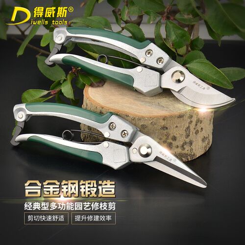 得威斯园艺剪刀8寸树枝剪刀果枝剪园林剪园丁剪修花剪刀修枝剪刀